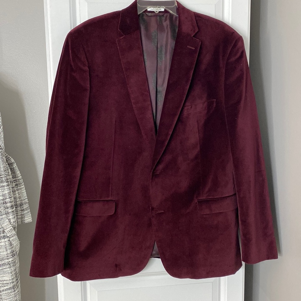 Mens velour suit jacket